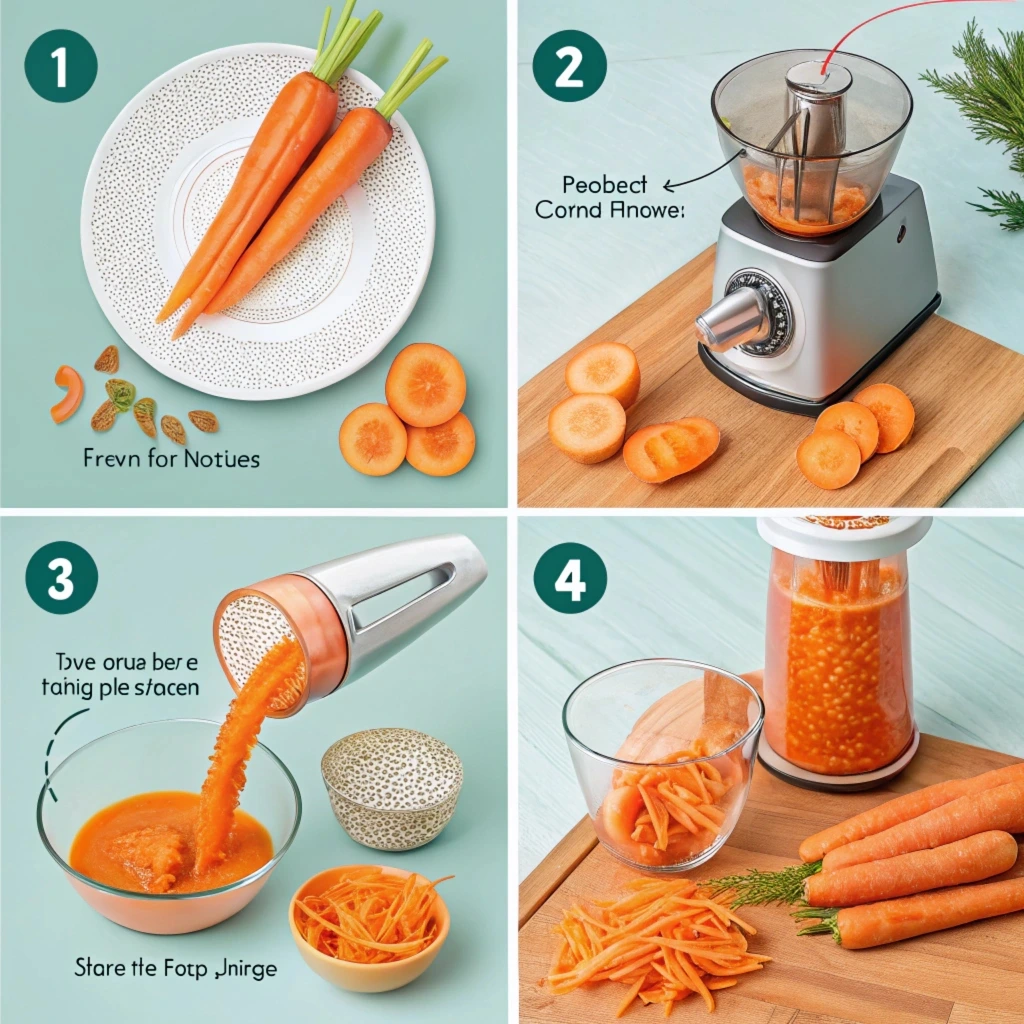 step by step carrot juice