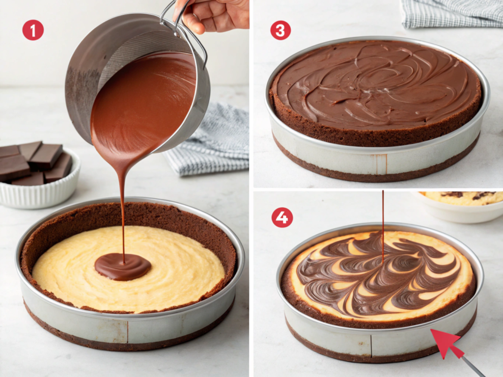 Step-by-Step Instructions FOR BROWNIE CHEESECAKE