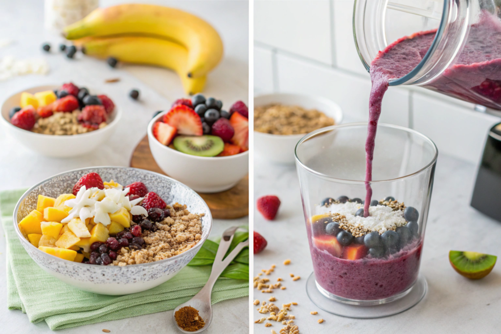 tropical smoothie acai bowl