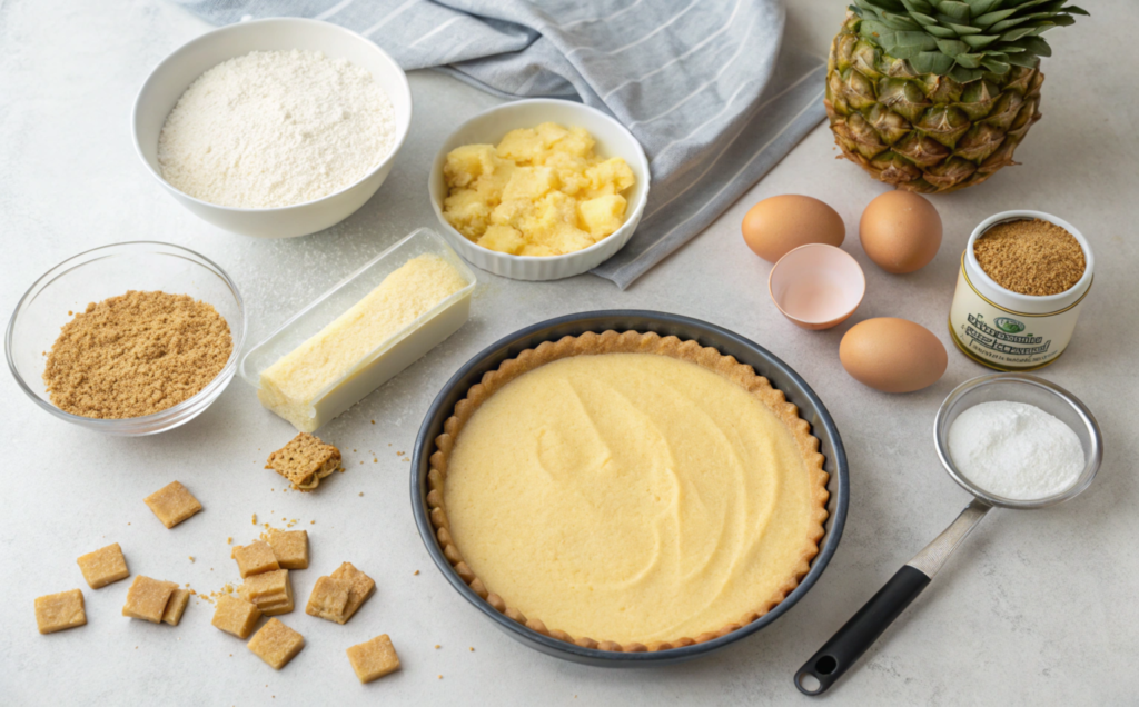 Ingredients for Pineapple Cheesecake