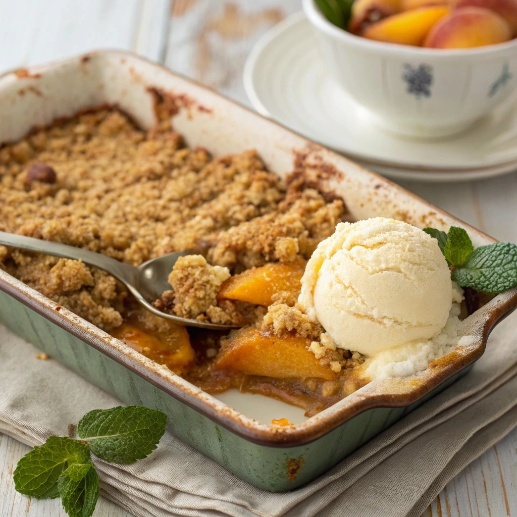 Easy Peach Crumble Recipe - Sweet and Crispy Dessert