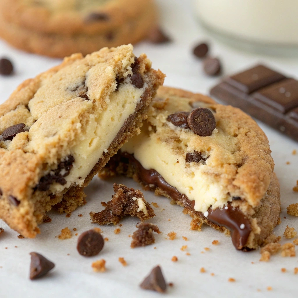 Chocolate Chip Cheesecake Cookies – Soft, Chewy & Irresistible